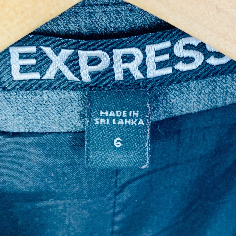 Express Gray Single Button Jacket/Blazer - image 6